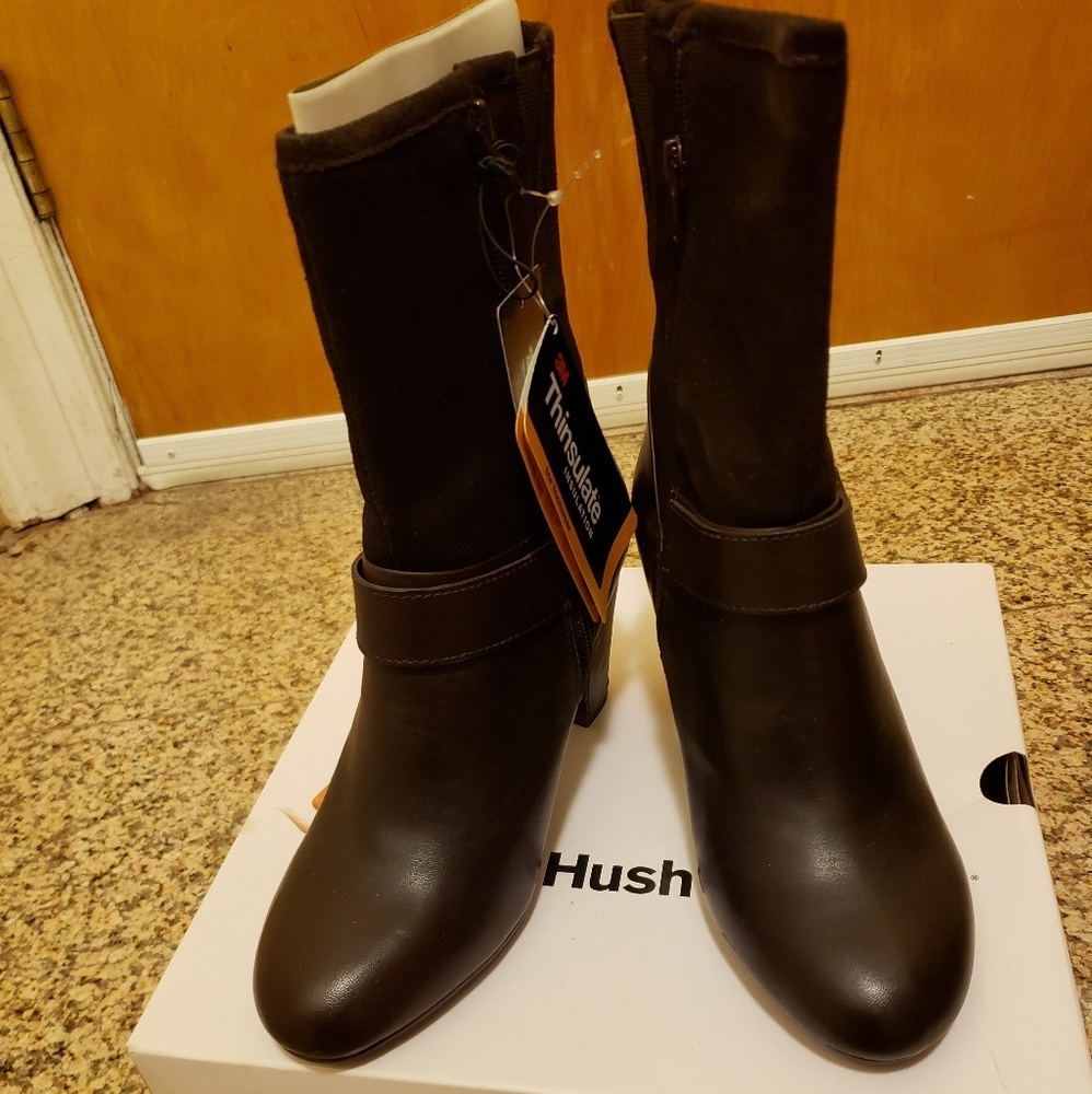 NIB Hush Puppies Dakota Sisany Brown Boots